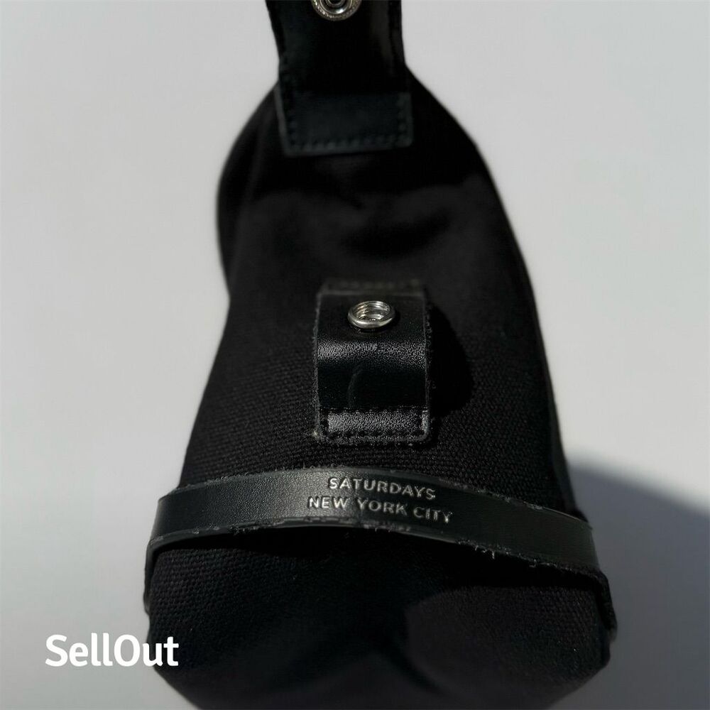 Saturdays NYC Black Canvas Dopp Kit Travel Bag